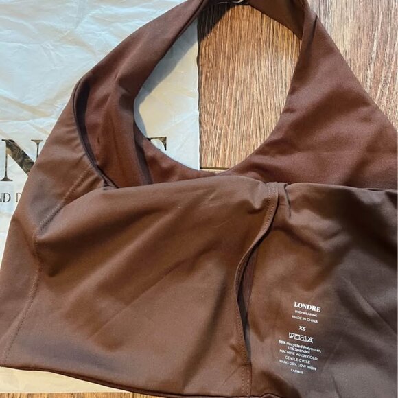 Londre The One Shoulder Top - Espresso, size XS - Picture 4 of 5